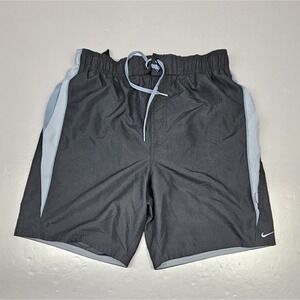 Nike Board Shorts Large. Black Gray Y2k Swim Trunks Mesh Lined Trunks Swimwear‎